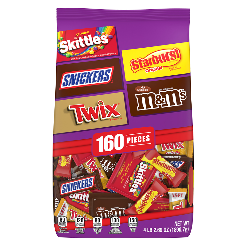 Mars Chocolate & Fruity Favorites Variety Mix Stand-up Pouch 160ct