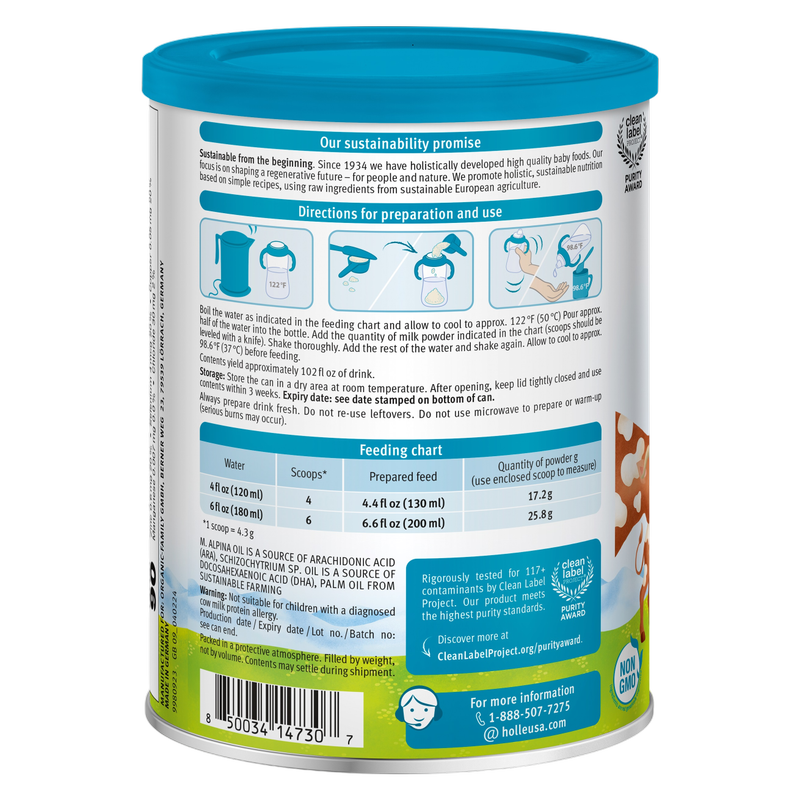 Holle Cow Milk Toddler Formula, 14.1 oz