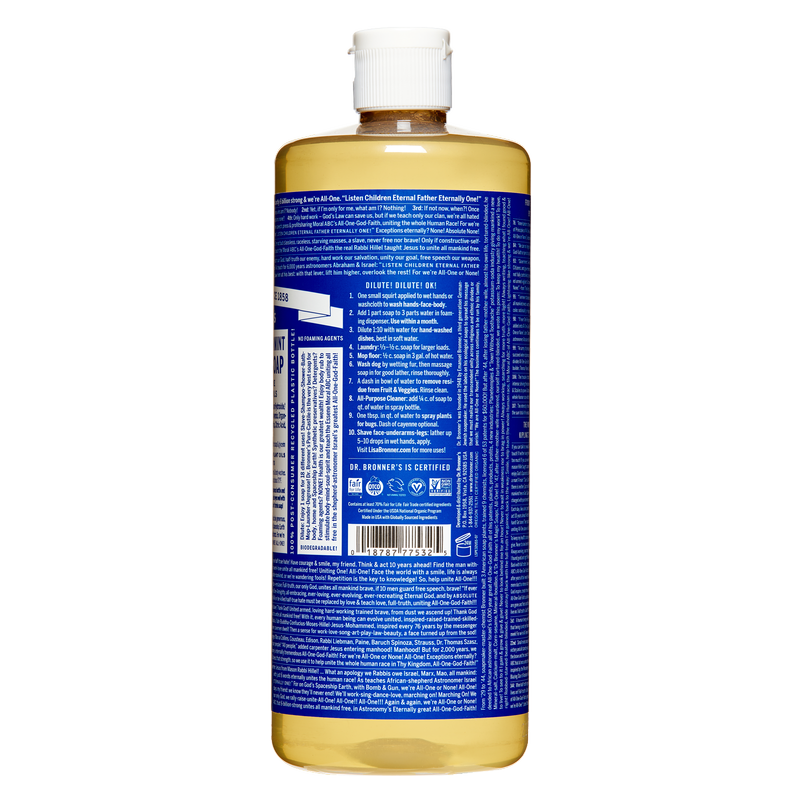Dr. Bronner's Peppermint Castile Liquid Soap 32oz