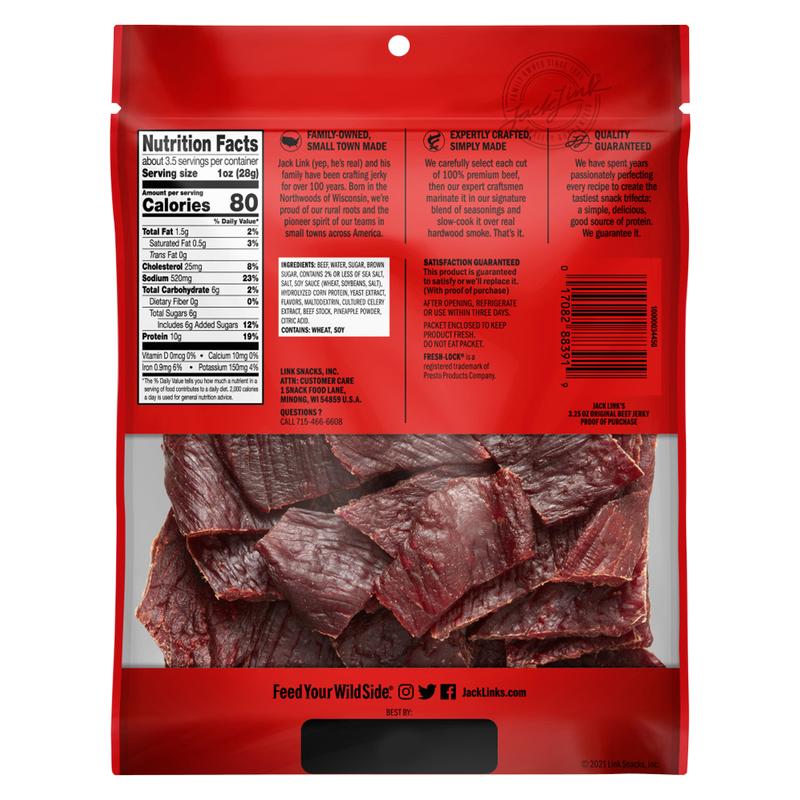 Jack Link's Original Beef Jerky 3.25oz