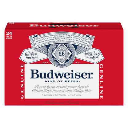 Budweiser 24pk 12oz Can 5.0% ABV