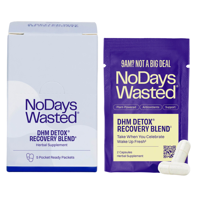 No Days Wasted DHM Detox Hydration Recovery Hangover Pills 5pk