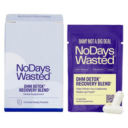 No Days Wasted DHM Detox Hydration Recovery Hangover Pills 5pk