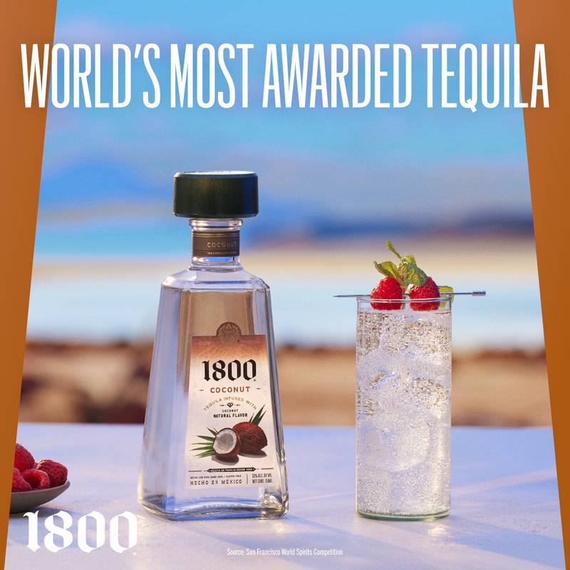 1800 Tequila Coconut 750ml (70 Proof) – BevMo! Arizona