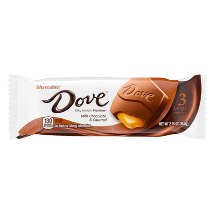 Dove Promises Milk Chocolate Caramel King Size Candy Bar 2.75oz
