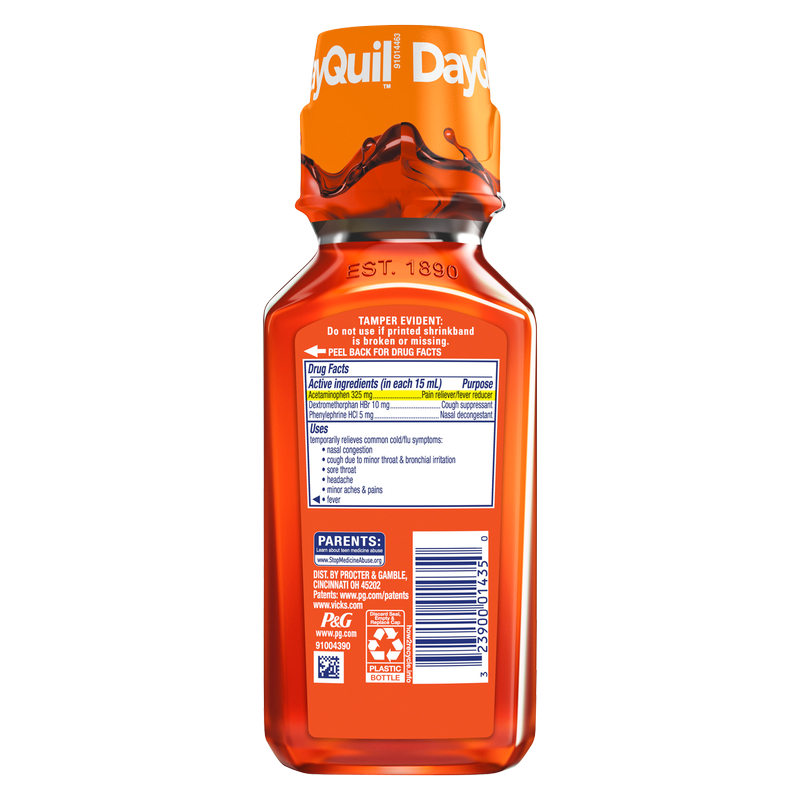 Vicks Dayquil Cold & Flu Multi-Symptom Relief Liquid 8oz