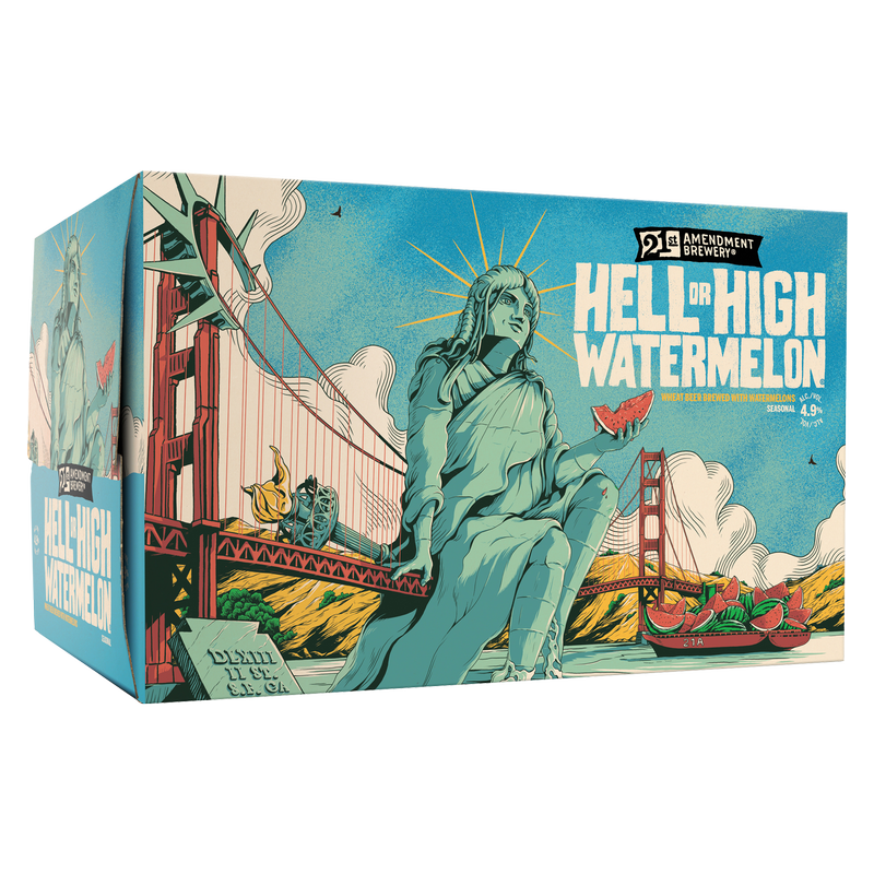 21st Amendment Hell or High Watermelon 6pk 12oz Can 4.9% ABV