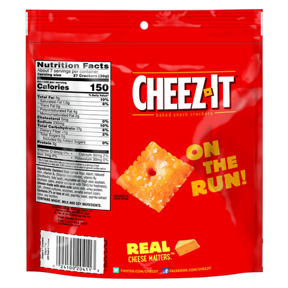 Cheez-It Original Snack Crackers 7oz