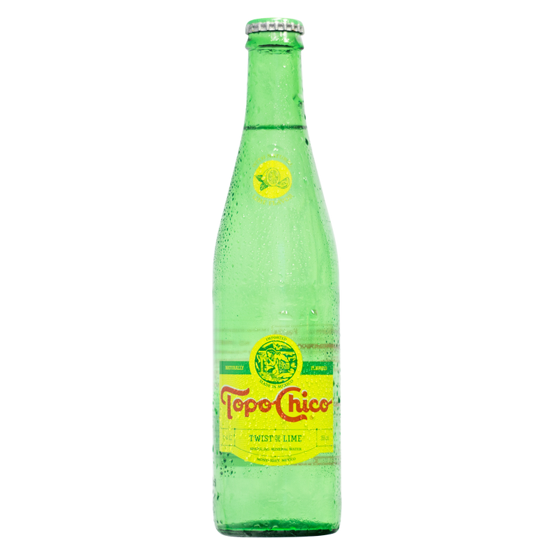 Topo Chico Lime Mineral Water 12oz Glass Bottle