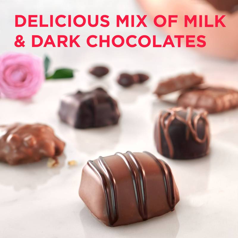 Russell Stover Assorted Chocolates Romantic Heart, 10oz