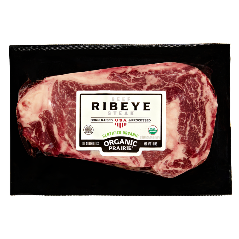 Organic Prairie Frozen Ribeye Steak - 10oz