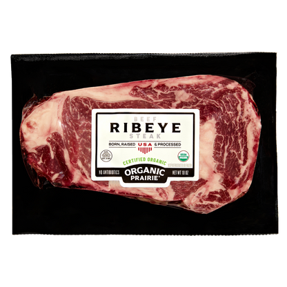 Organic Prairie Frozen Ribeye Steak - 10oz