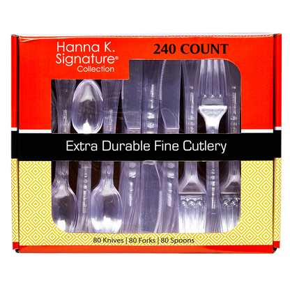 Hanna K. Signature Extra Durable Fine Cutlery 240ct