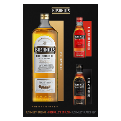 Bushmills Original with Black Bush 50 ml with Red Bush 50 ml Bushmills Original with Black Bush 50 ml with Red Bush 50 ml