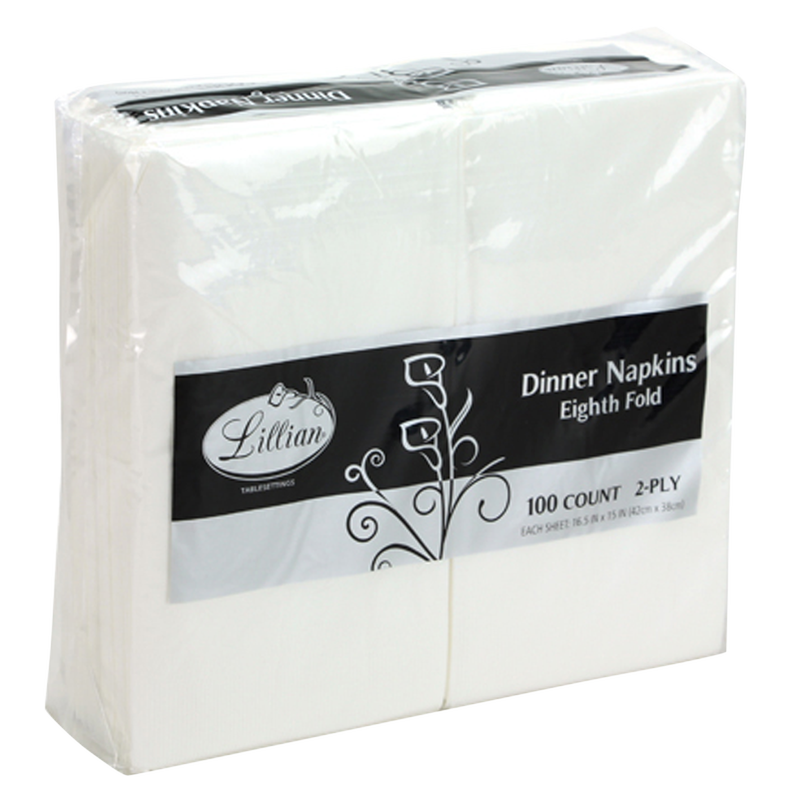 Elegant 2-ply Dinner Napkins 100ct