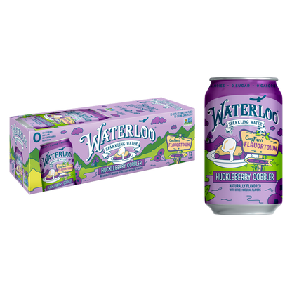 Waterloo Huckleberry Cobbler Sparkling Water 12pk 12oz Can – BevMo
