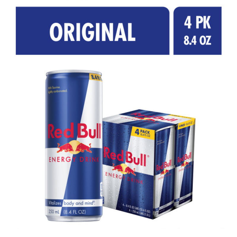 Red Bull Energy Drink 4pk 8.4oz Can