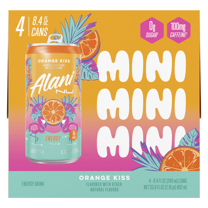 Alani Energy Orange Kiss 4pk 8.4oz Can – BevMo! Arizona