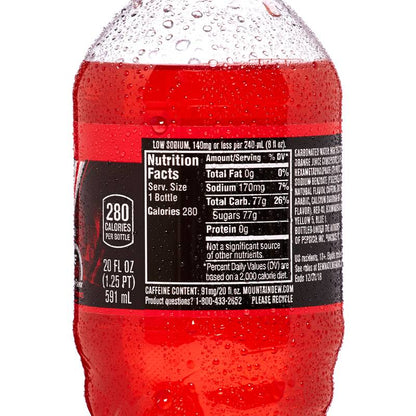 Mountain Dew Code Red 20oz Btl