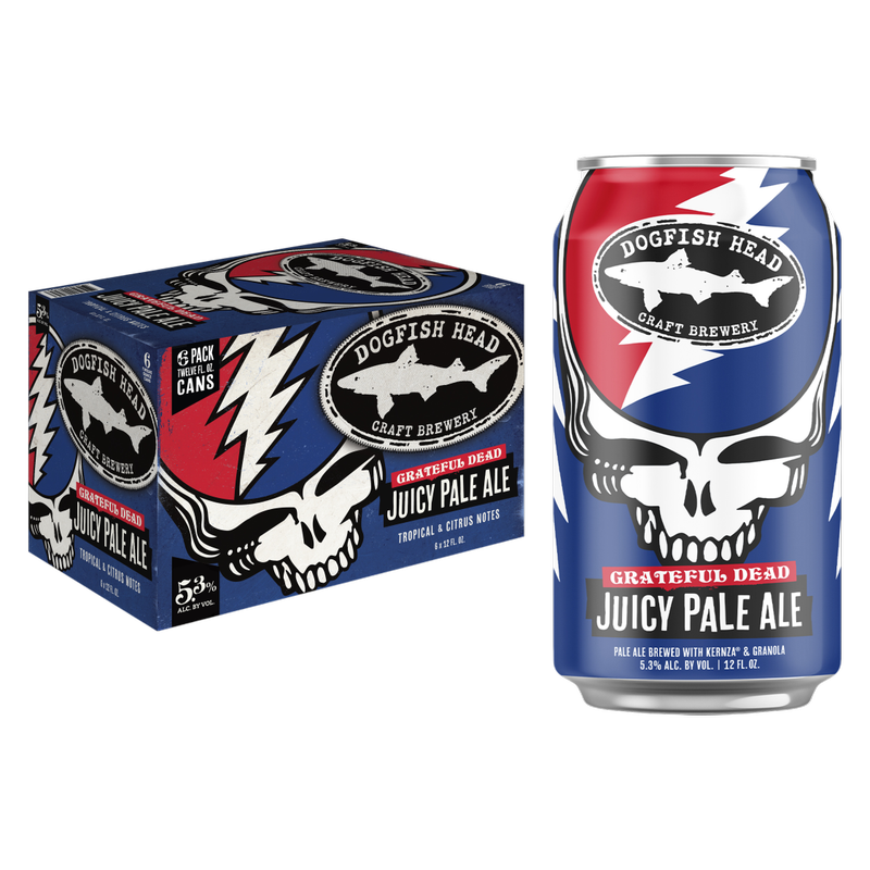 Dogfish Head Grateful Dead Juicy Pale Ale 6pk 12oz Can 5.3% ABV