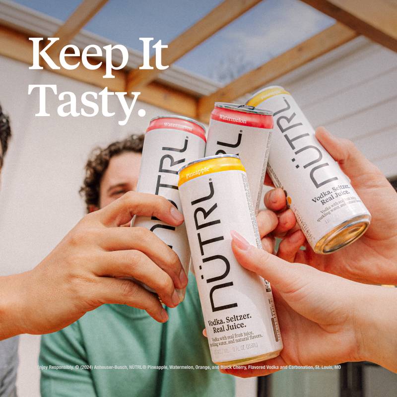 NUTRL Real Juice Vodka Hard Seltzer Variety Pack 8pk 12oz Cans 4.5