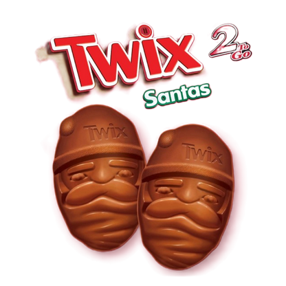 Twix Caramel Santa 2ct