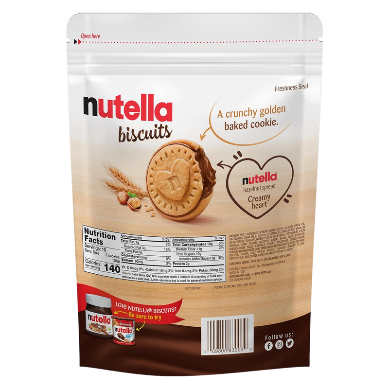Nutella, Biscuits, 9.7oz
