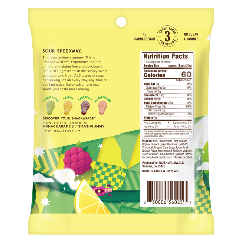 Smash Gummy Pucker Up 2.1 oz Bag