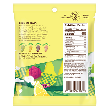 Smash Gummy Pucker Up 2.1 oz Bag