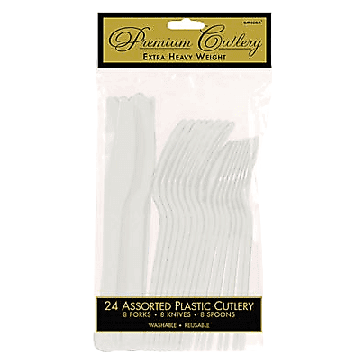 Premium Cutlery Clear Assort'd Pack