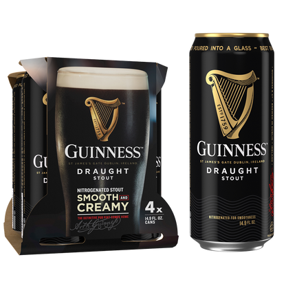 Guinness Draught 4pk 14.9oz Can 4.2% ABV