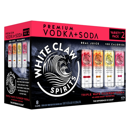 White Claw Vodka + Soda Variety #2 8pk 12oz Can 4.5% ABV