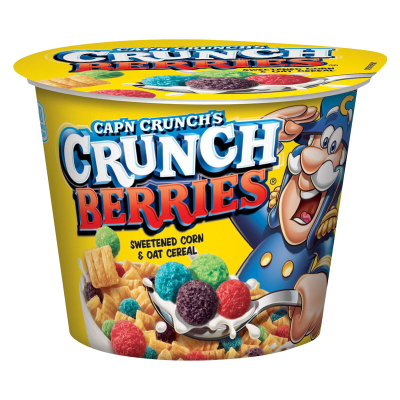 Cap'n Crunch Berries Sweetened Corn & Oat Cereal Cup 1.3oz