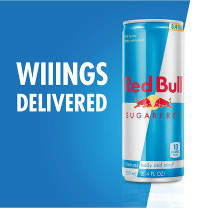 Red Bull Energy Drink Sugar Free 4pk 8.4oz Can