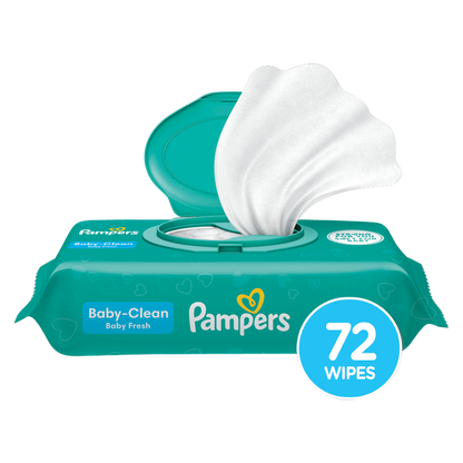 Pampers Complete Clean Unscented Baby Wipes Pouch 72ct