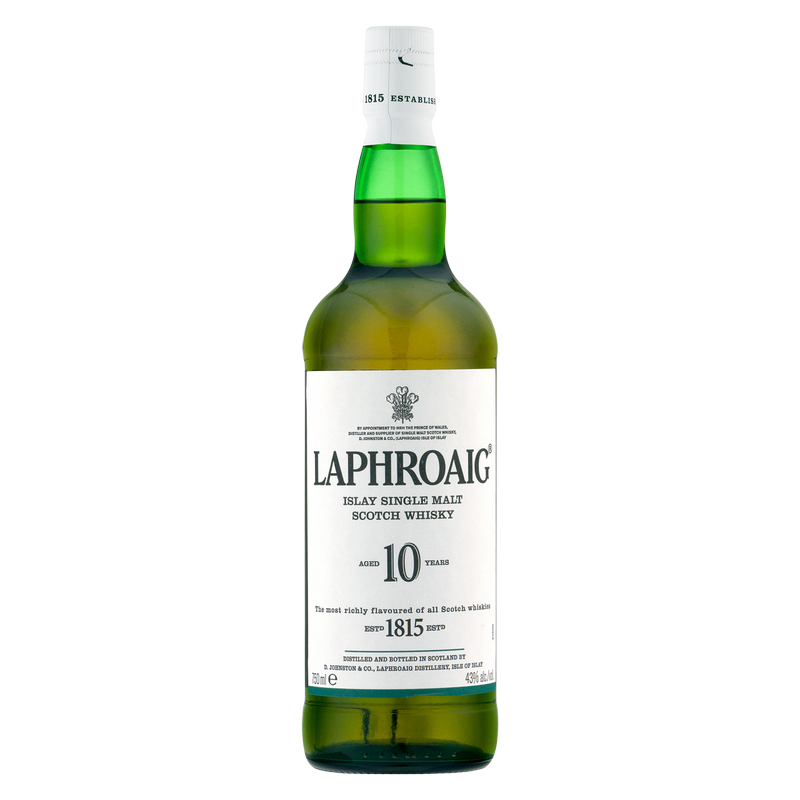 Laphroaig 10 Yr Single Malt Scotch 750ml (86 Proof)