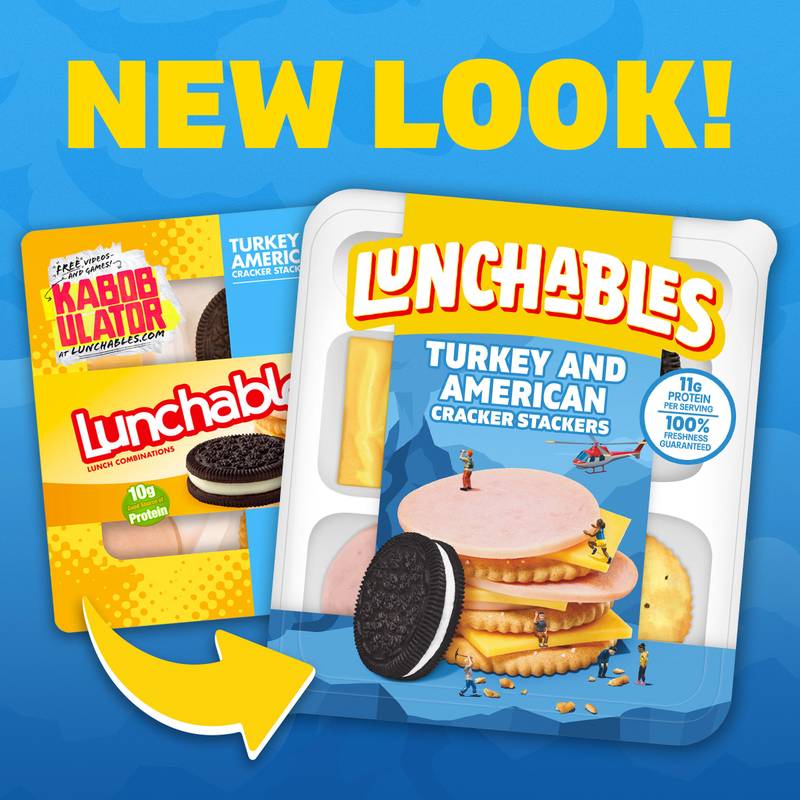 Lunchables Turkey & American Cheese Cracker Stackers with Chocolate Sandwich Cookies  - 3.2oz
