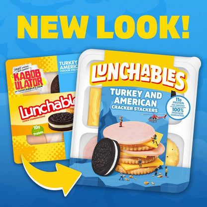 Lunchables Turkey & American Cheese Cracker Stackers with Chocolate Sandwich Cookies  - 3.2oz