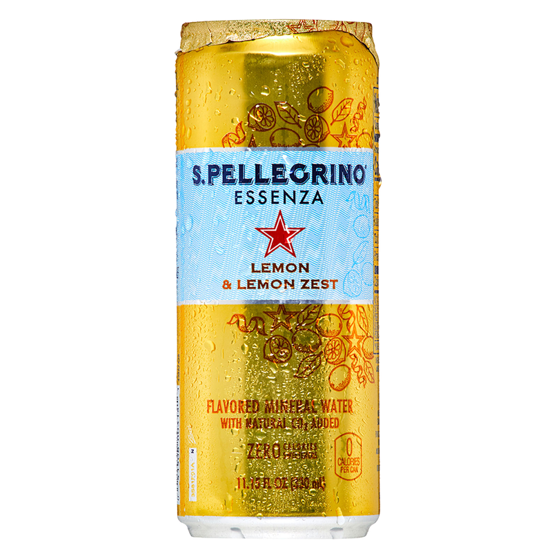 San Pellegrino Lemon and Lemon Zest Essenza Flavored Mineral Water San Pellegrino Lemon and Lemon Zest Essenza Flavored Mineral Water