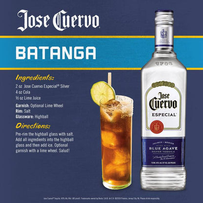 Jose Cuervo Especial Silver with Margarita Mix Tequila Blanco 750ml (80 Proof)