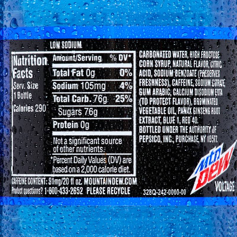 Mountain Dew Voltage Raspberry Citrus 20oz Btl – BevMo! Arizona