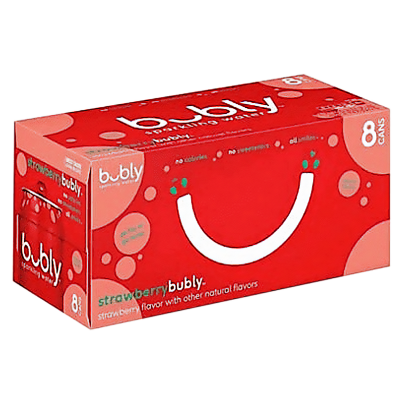 Bubly Strawberry 8pk 12oz Can