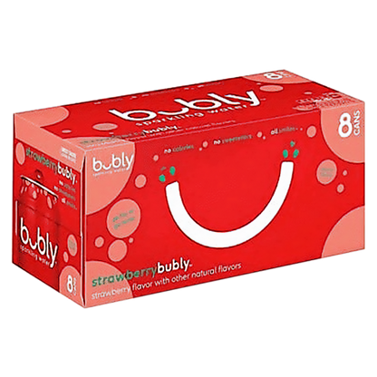 Bubly Strawberry 8pk 12oz Can