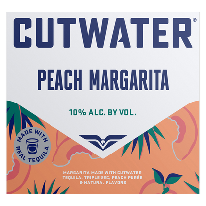 Cutwater Tequila Peach Margarita 4pk 12oz 10% ABV