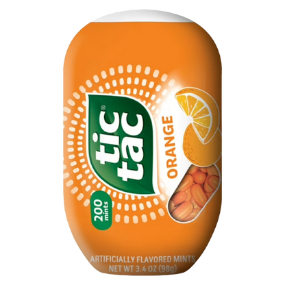 Tic Tac Orange Breath Fresheners, 3.4oz