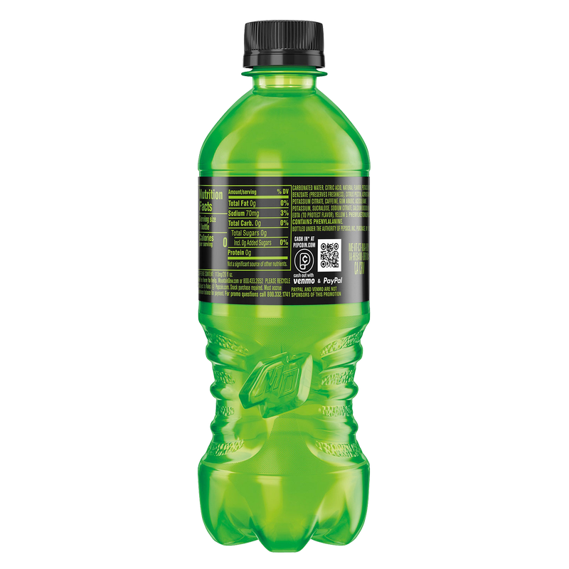 Mountain Dew Zero 20oz Btl