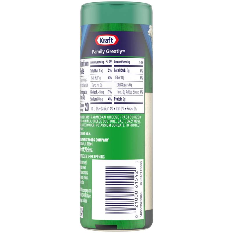 Kraft Grated Parmesan Cheese - 3oz