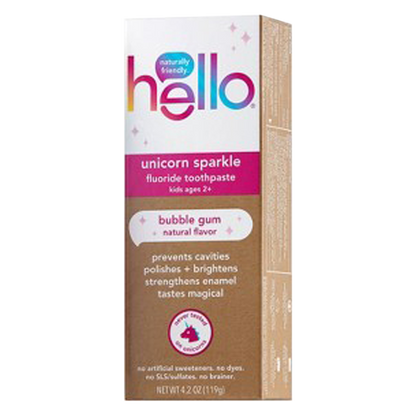 Hello Kids Unicorn Sparkle Fluoride Toothpaste 4.2oz