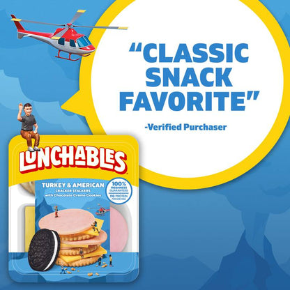 Lunchables Turkey & American Cheese Cracker Stackers with Chocolate Sandwich Cookies  - 3.2oz