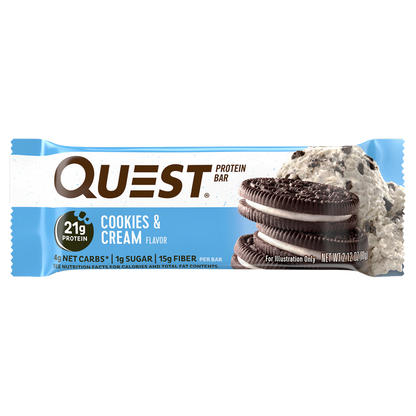 Quest Cookies & Cream Protein Bar 2.12oz